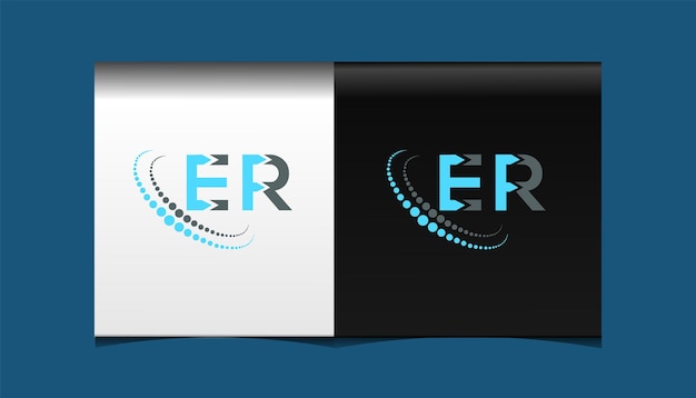 Vector er initial modern logo design vector icon template