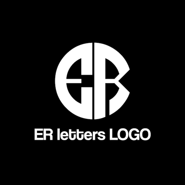 ER letters vector logo design