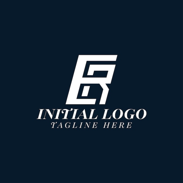 ER Logo Letter Design Vector sjabloon