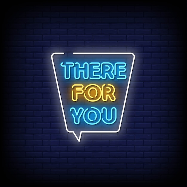 Er voor jou neon signs style text