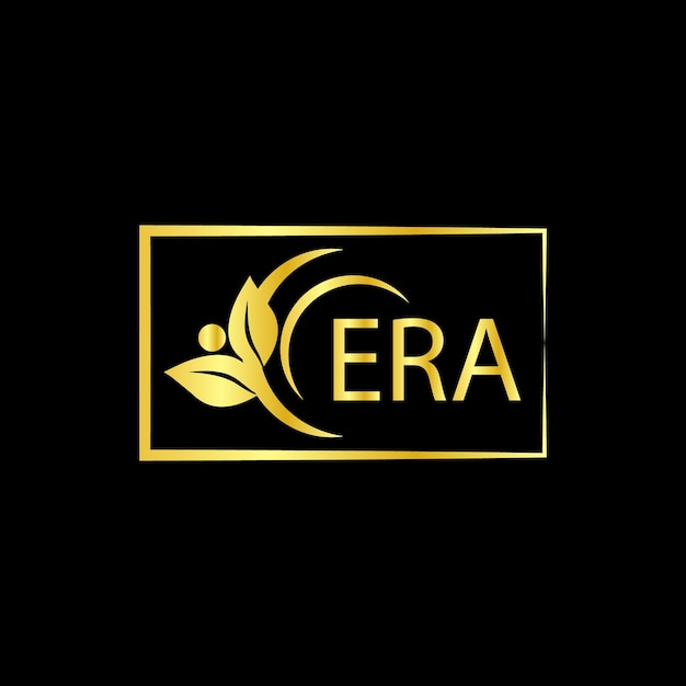 era letter logo design with a flower logo