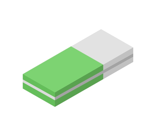 Eraser erase isometric