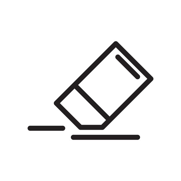 Eraser icon vector illustration template