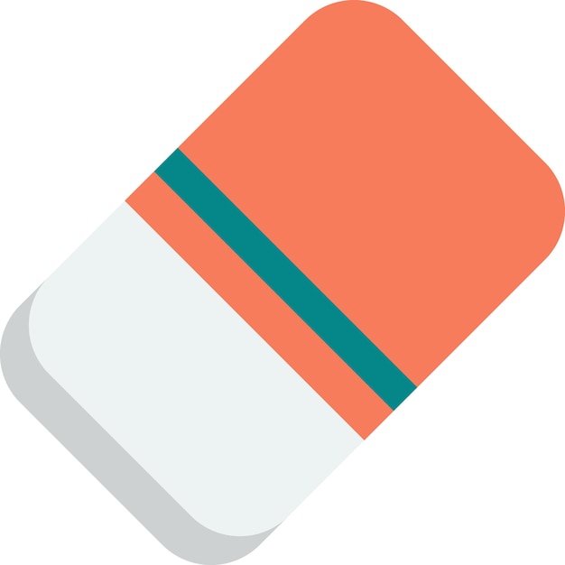 Vector eraser illustration in minimal style