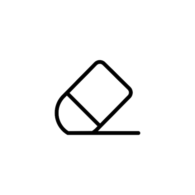 Eraser sign symbol vector