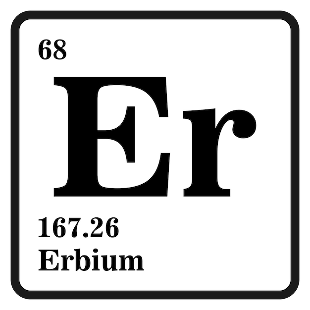 Erbium icon vector illustration design