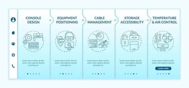 Ergonomie in onboarding-sjabloon voor controlekamers