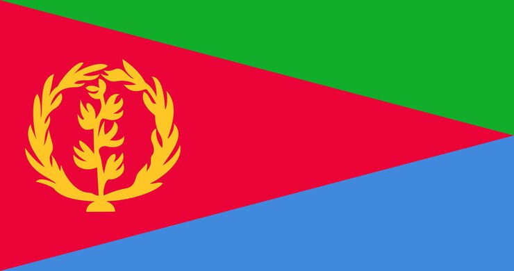 Vector eritrea flag illustration