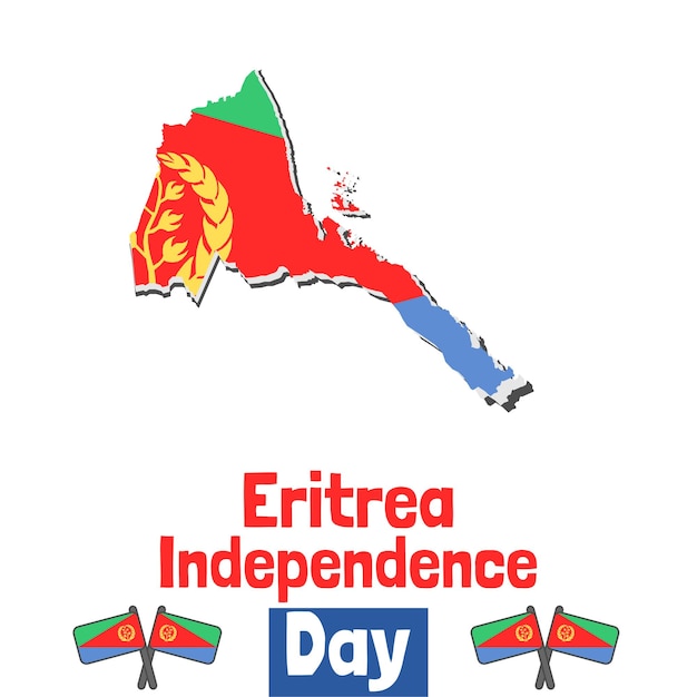 Vector eritrea independence day social media design