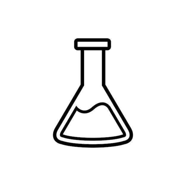 Vector erlenmeyer icon vector design template