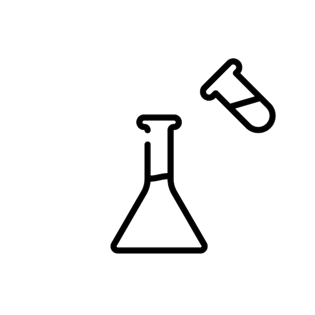 Erlenmeyer sign symbol vector