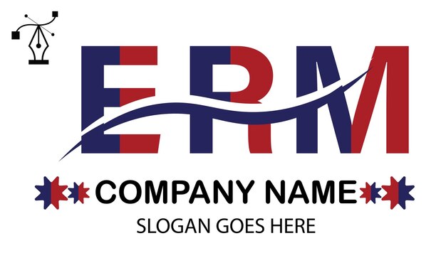 Vector erm letter logo