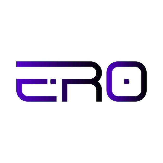 ERO logo abstract typography simple modern minimal vector design