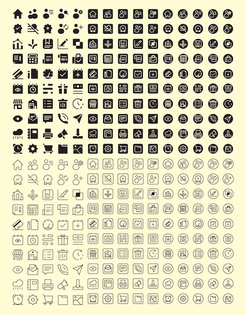 Vector erp icons