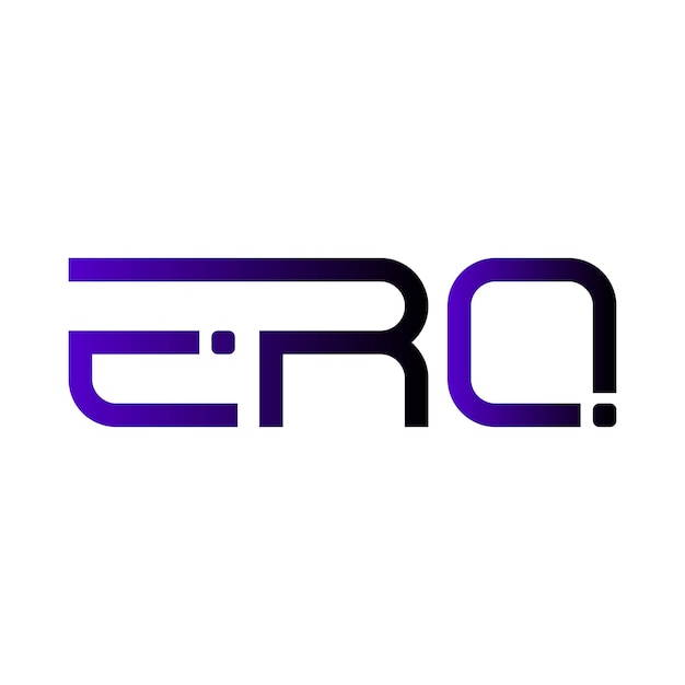 ERQ logo abstract typography simple modern minimal vector design