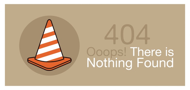 Errore 404 banner, illustrazione vettoriale