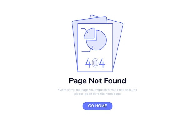 Error 404 concepts for landing page