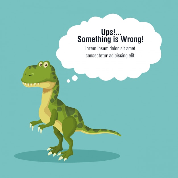 Errore 404 tema dinosauro