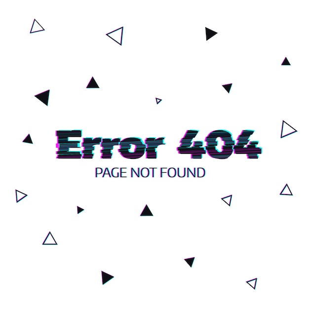 Vector error 404 messsage