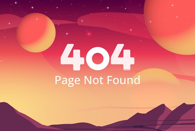 Ошибка 404: страница не найдена. Фон иллюстрации естественной концепции для веб-страницы отсутствует