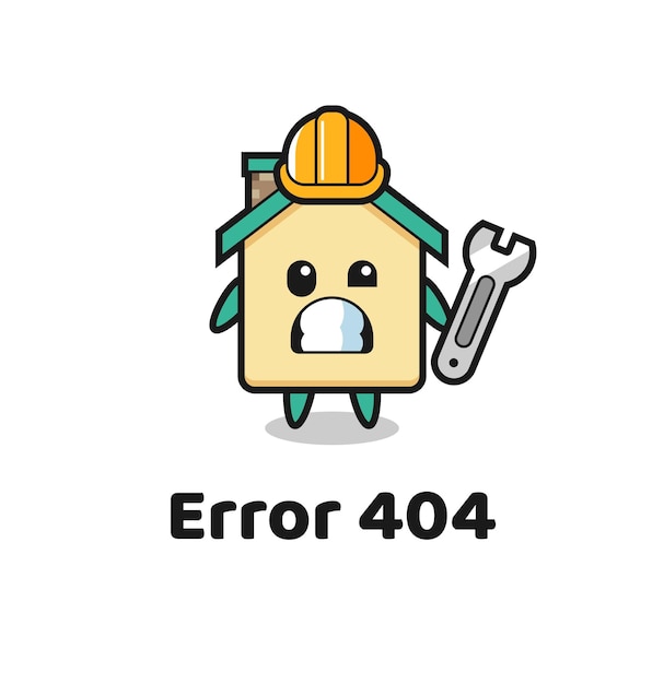 Ошибка 404 с талисманом милого дома