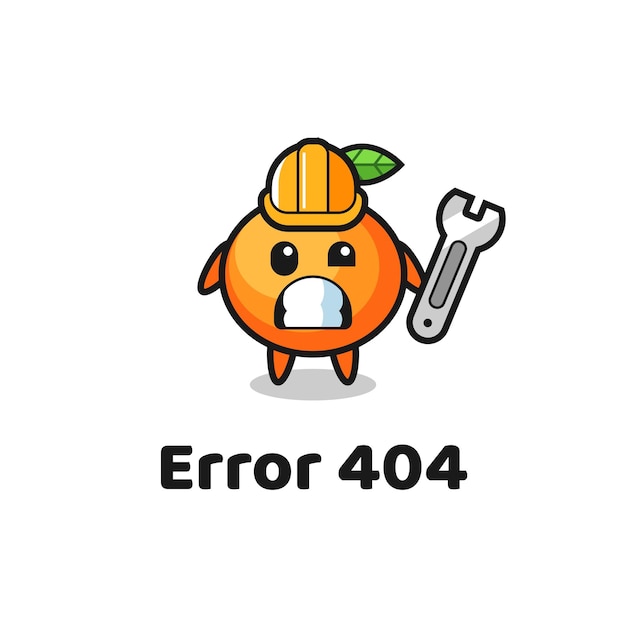 귀여운 귤 마스코트 오류 404