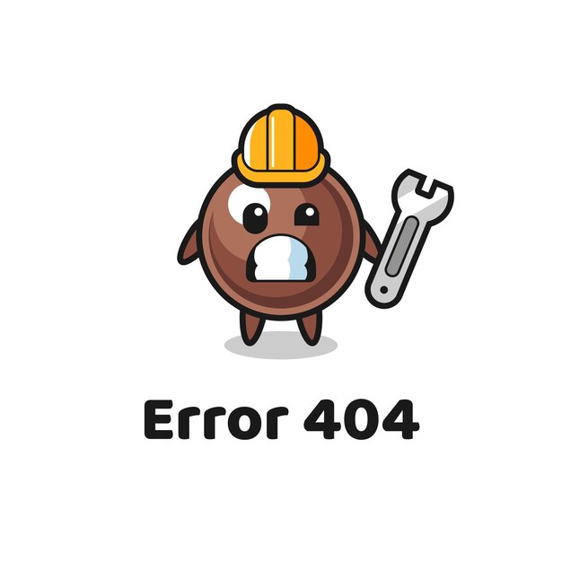 かわいいタピオカパールのマスコットでエラー404