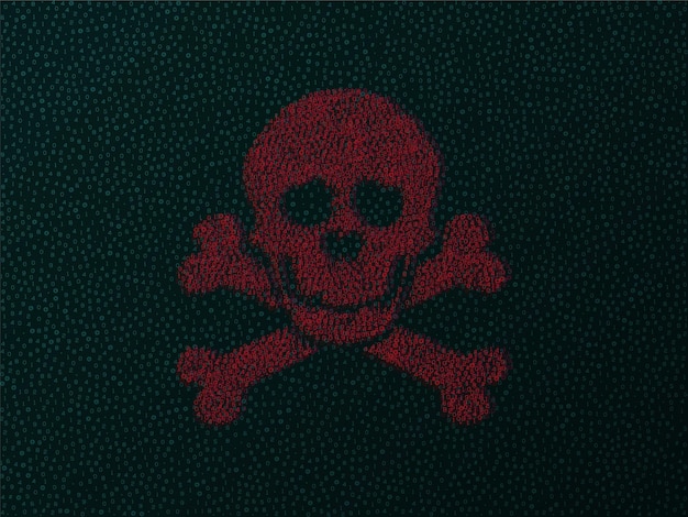 error computer virus skull and bones error, computer, virus, skull,  bones