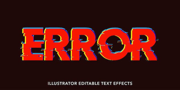 Error editable text style effects