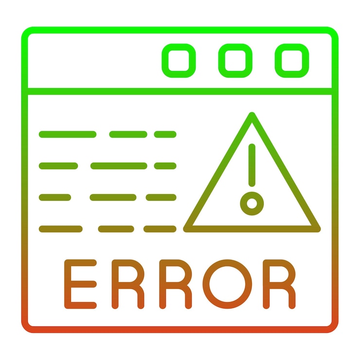 Vector error icon