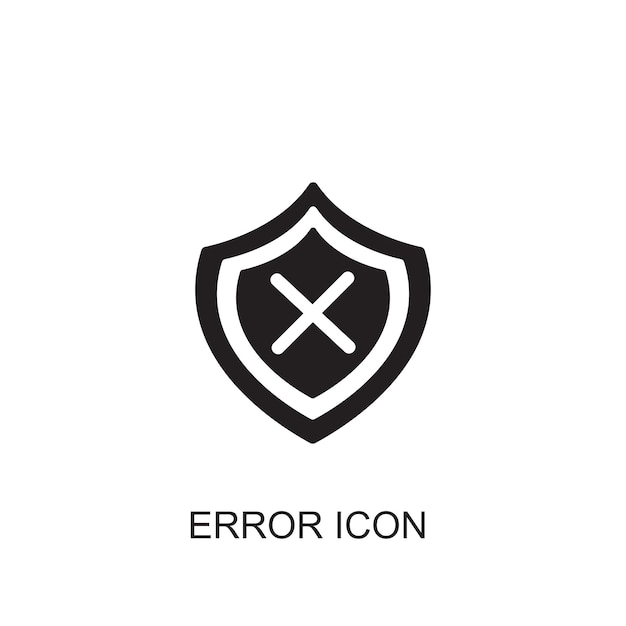 Error vector icon icon
