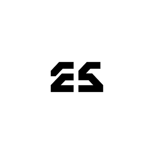 ES モノグラムロゴ デザイン文字 テキスト名 シンボル モノクロロゴタイプ アルファベット文字 シンプルロゴ