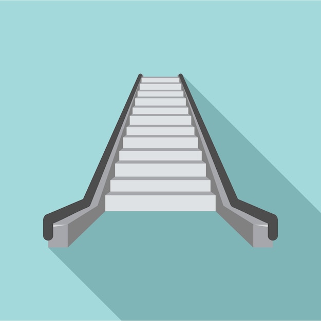 Икона эскалатора Плоская иллюстрация векторной иконы эскалататора для веб-дизайна