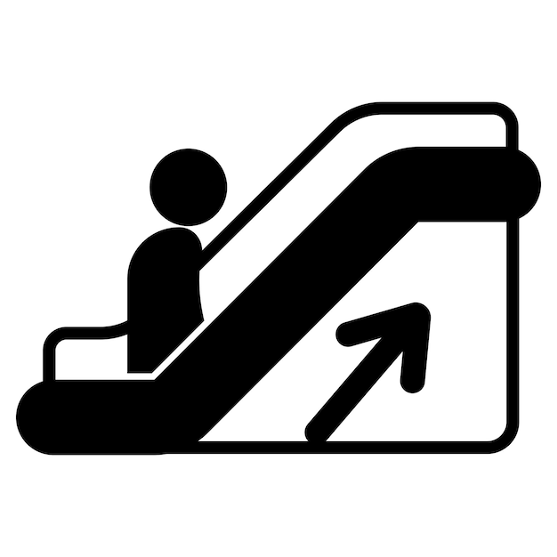 Шаблон логотипа эскалатора