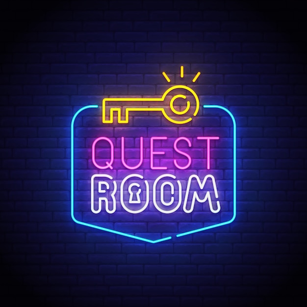 Insegna al neon escape room