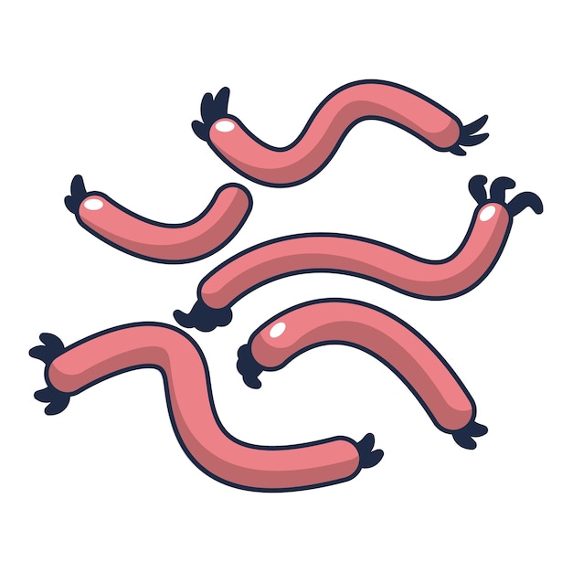 Vettore icona escherichia coli illustrazione cartoon dell'icona vettoriale escherichia coli per il web design