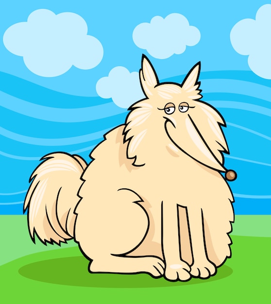 eskimo dog cartoon illustration