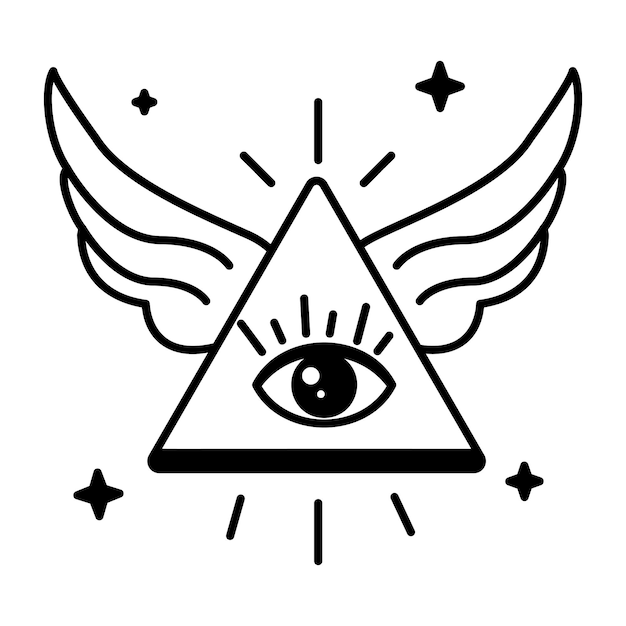 Vector esoteric astrology icon