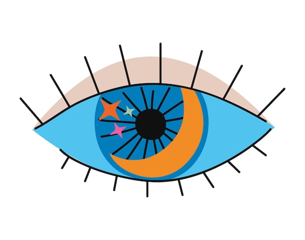 Vector esoteric eye design