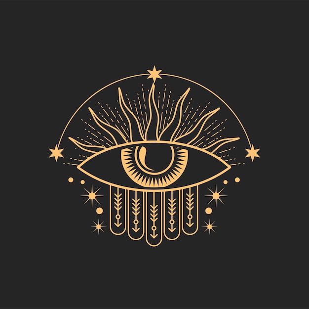 Simbolo esoterico segno di muratore occulto tatuaggio occhio magico