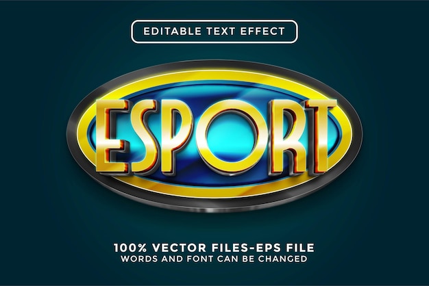 Esport editable text effect