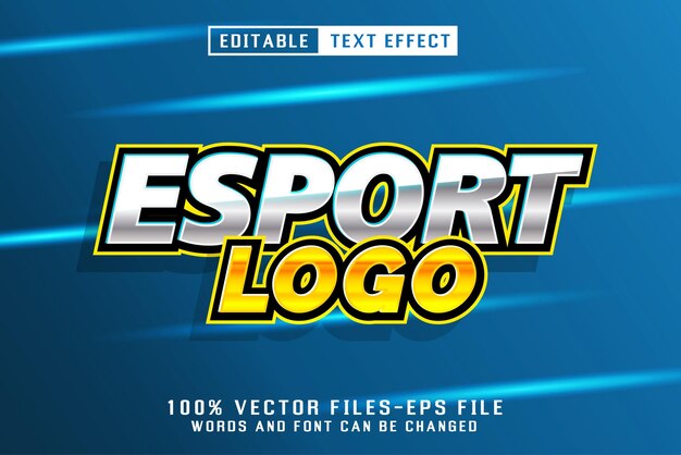 Esport editable text effect