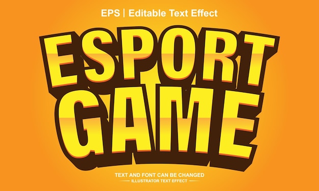 Esport game bewerkbaar teksteffect