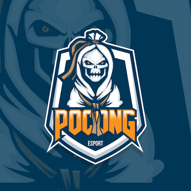 Esport gamer logo pocong