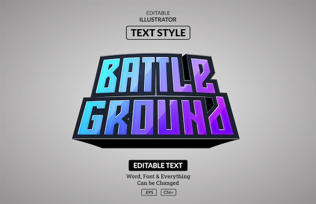 Esport gaming style, editable text effect