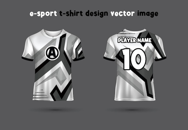 esport gaming t shirt jersey template