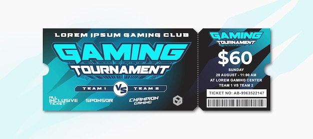 Esport Gaming Tickets