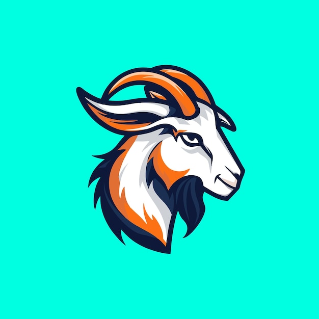 ベクトル エスポート・ゴート・ヘッド・マスコット (vector goat head mascot) のロゴイコンのイラスト