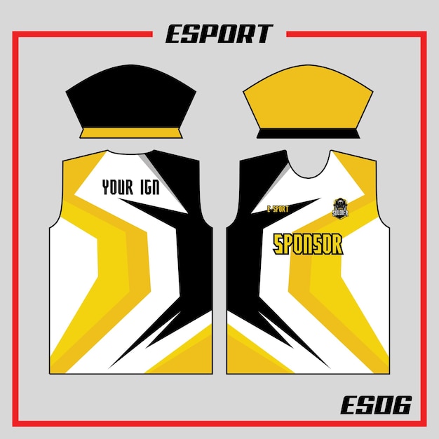 Vector esport jersey 06