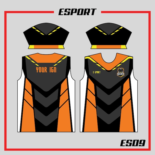 Vector esport jersey 09